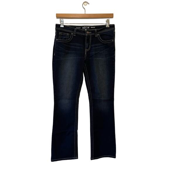 Apt. 9 10 basic dark blue jeans classic casual trendy Bratz bootcut indie sleeze - Picture 1 of 7